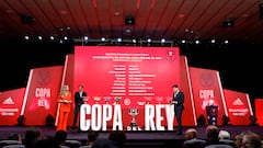 LAS ROZAS (MADRID), 24/10/2022.- Momento del sorteo la primera eliminatoria de la Copa del Rey, que se disputará el fin de semana del 12 y 13 de noviembre bajo el formato de eliminatorias a partido único y ya con la participación de 16 equipos de LaLiga Santander, este lunes en la Ciudad del Fútbol de Las Rozas (Madrid). EFE/ Rodrigo Jimenez
