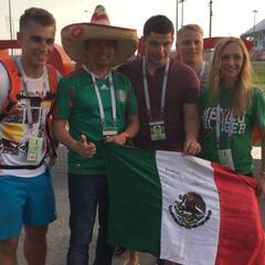 Alemania vs México: El ambiente y las bellezas en imágenes