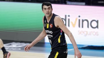 Gio Shermadini, pívot del Lenovo Tenerife, durante la Copa del Rey.