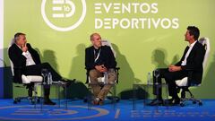 Ettiene Lavigne y Marc Coma en la charla del Dakar del Foro Eventos Deportivos que moderó nuestro compañero Héctor Martínez.