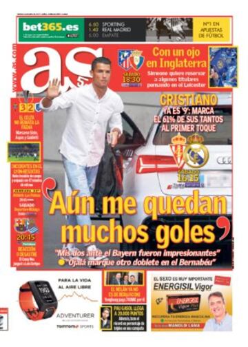 Las portadas de AS de abril