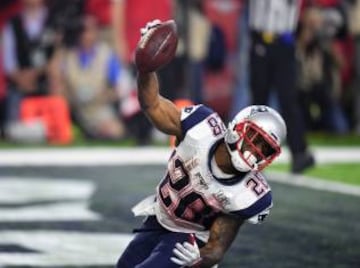 James White anotó el touchdown que daba la posibilidad a su equipo de empatar el partido si lograba la conversión de 2 puntos.