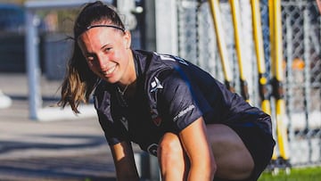 Eva Navarro durante un entrenamiento.