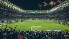 El estadio Allianz Parque durante un partido de Palmeiras.