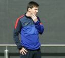 Messi acudió a entrenarse pese a tener jornada de descanso