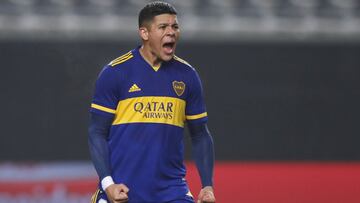 Soccer Football - Copa Argentina - Round of 16 - Boca Juniors v River Plate - Estadio Ciudad de la Plata, Buenos Aires, Argentina - August 4, 2021 Boca Juniors&#039; Marcos Rojo celebrates scoring a penalty in the penalty shootout Pool via REUTERS/Agustin Marcarian