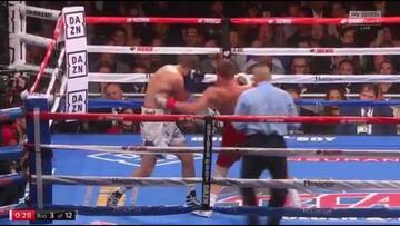 Así fue el knockout con el que Canelo ganó el título de la AMB