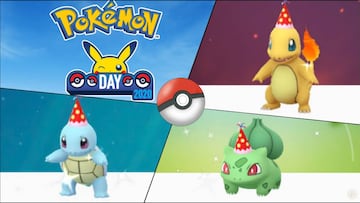 Pokémon GO: cómo conseguir a Bulbasaur, Charmander y Squirtle con gorro de fiesta (Pokémon Day)