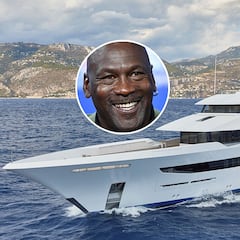 Michael Jordan se relaja en un yate de 80 millones de euros y se divierte en otro de siete