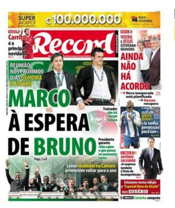 Portadas de la prensa deportiva