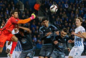 Mathew Ryan, Gustavo Cabral y Pablo Hernández.