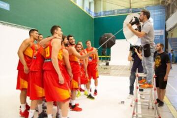 'Making of' de la sesión de fotos de la Selección española de baloncesto de cara al Eurobasket.