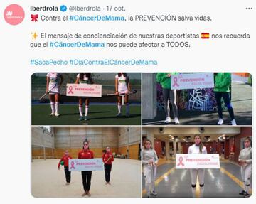 El mundo del deporte se tiñe de rosa en el #DiaMundialdelCancerdeMama