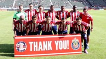 Chivas USA disputando su último partido.
