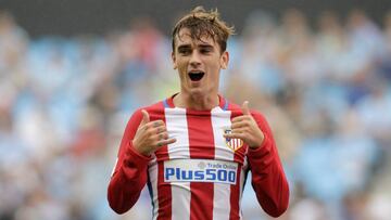 Griezmann celebra uno de sus goles.