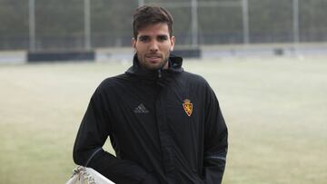 Cabrera, jugador del Real Zaragoza, en una entrevista para AS.