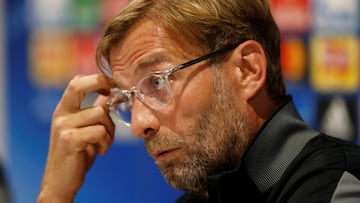 El entrenador alem&aacute;n del Liverpool, J&uuml;rgen Klopp, en rueda de prensa.