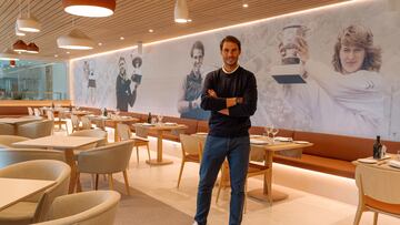 Rafa Nadal en su restaurante 'Roland Garros'