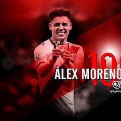 Álex Moreno cumple cien partidos con el Rayo