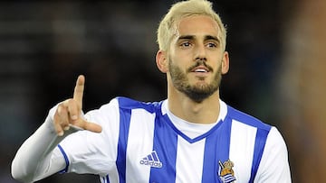 Juanmi, delantero de la Real Sociedad.