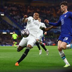 Real Madrid’s Militão to miss Champions League semi-final first leg after yellow card against Chelsea