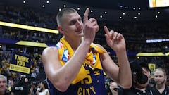 Two-time MVP winner Nikola Jokic finally made his NBA Finals debut and he sone in the Nuggets’ 104-90 win over the Heat.