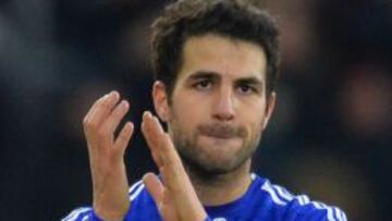Cesc Fabregas durante un partido con el Chelsea.