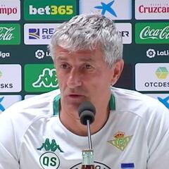 Setién: "Los resultados no han acompañado, pero siguen confiando en el proyecto"