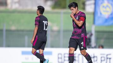   Ramon Juarez of Mexico during the game Francia U20 vs Mexico U20 , Corresponding to semifinals of the XLVIII (Festival International Espoirs-Turnoi Maurice Revello), at Stade Marcel Roustan, Salon-de-Provence, on June 09, 2022.
<br><br>
Ramon Juarez de Mexico durante el partido Francia U20 vs Mexico U20 , Correspondiente a semifinales del XVLIII Torneo Esperanzas de Toulon Francia 2022 (Festival International Espoirs-Turnoi Maurice Revello), en Stade Marcel Roustan, Salon-de-Provence, el 09 de Junio de 2022.