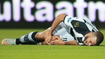 Oussama Tannane sufrió una lesión por parte de Herrera en Septiembre.