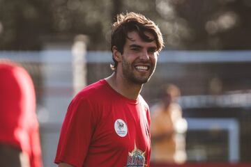 El exjugador brasileño es uno de los íconos de la Florida Cup y fue una de las grandes figuras del partido de leyendas que se disputó en Orlando.