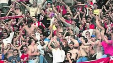 <b>1.100 ATLÉTICOS. </b> Los aficionados del Frente Atlético estarán situados en el cuarto anfiteatro.