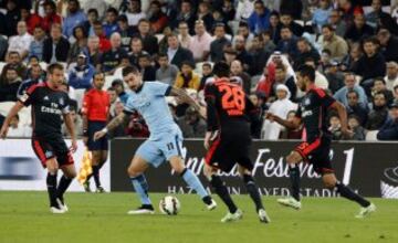 Manchester City se enfrentó a Hamburgo en el Al Ain, de los Emiratos Árabes Unidos.