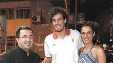 <b>ANÉCDOTA. </b>Juanjo Salvador y su futura esposa, Silvia Soler.