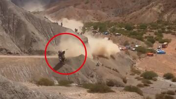 Otra toma del terror¨ªfico accidente de Carlos Sainz