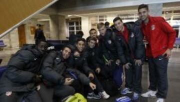 ILUSIÓN. Los juveniles también viajaron ayer a San Petersburgo.