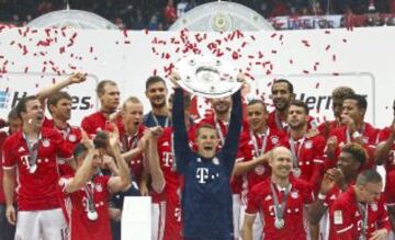 Vidal y el festejo de su primera Bundesliga