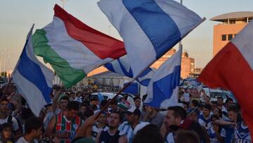 Caluroso recibimiento a Zárate