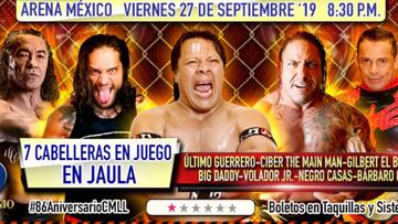 Esta será la cartelera para el 86 aniversario del CMLL