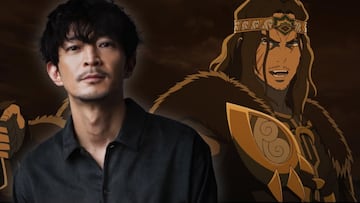 Kenjiro Tsuda con el personaje de Wulf