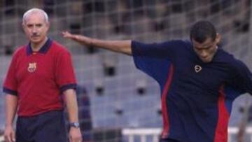 Serra Ferrer y Rivaldo, azulgranas. azulgrana.