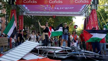 Las protestas pro-Palestina en las calles de Madrid.