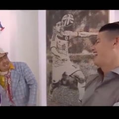 Llaman "calvo" a Zidane y James no se puede contener: no le pudo hacer más gracia