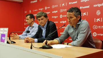 Xavi Bartolo, en su conferencia de presentaci&oacute;n como nuevo entrenador del N&aacute;stic.