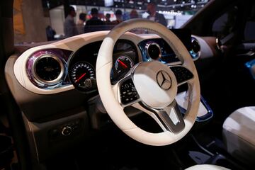Detalles del interior del Mercedes Concept EQT.