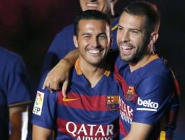 Pedro y Jordi Alba.