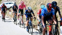 Einer Rubio durante la tercera etapa del Tour de Los Alpes.