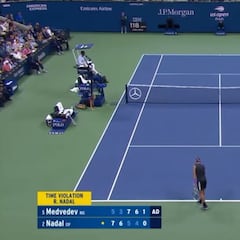 El momento en el que Nadal empezó a ganar la batalla psicológica a Medvedev