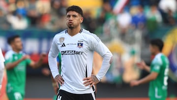 Futbol, Audax Italiano vs Colo Colo.
Fecha 15, Liga de Primera 2025.
Los jugadores de Colo Colo lamentan la derrota contra Audax Italiano durante el partido de primera division disputado en el estadio Bicentenario de La Florida en Santiago, Chile.
22/06/2025
Felipe Zanca/Photosport
Football, Audax Italiano vs Colo Colo.
15st turn, 2025 First division league.
Colo ColoÕs players reacts after loosing against Audax Italiano during the first division match held at the Bicentenario de La Florida stadium in Santiago, Chile.
22/06/2025
Felipe Zanca/Photosport
