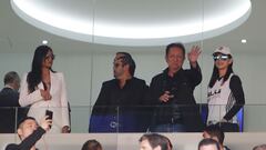 Peter Lim, en el palco de Mestalla.